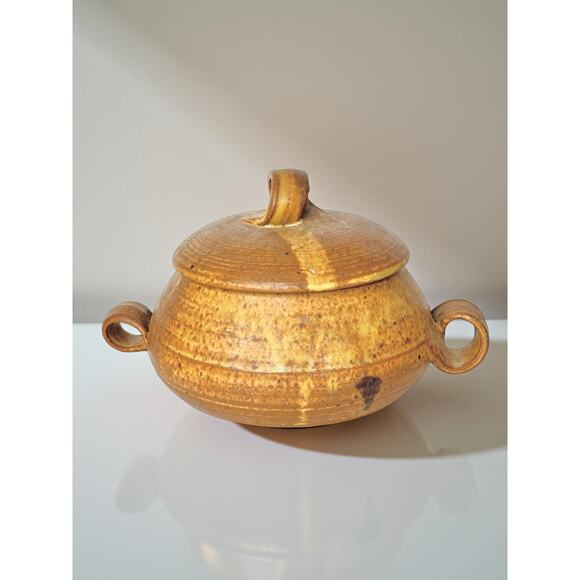 Handmade Studio Pottery Stoneware Canister With Lid 1979 - Picture 1 of 8